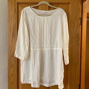 J. Jill size XL cream color ¾ sleeve Tunic Top